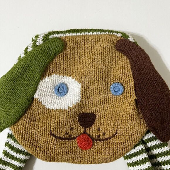 Blabla Kids Knit Puppy Dog Mini Small Backpack Bag Cotton - Picture 2 of 13